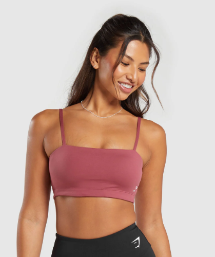 BANDEAU SPORTS BRA soft berry(S)
