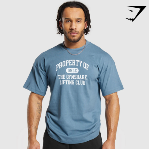 Property Of T-Shirt - Faded Blue(M)