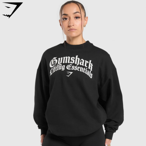 Lifting Essentials Oversized Sweatshirt - Black(XS)