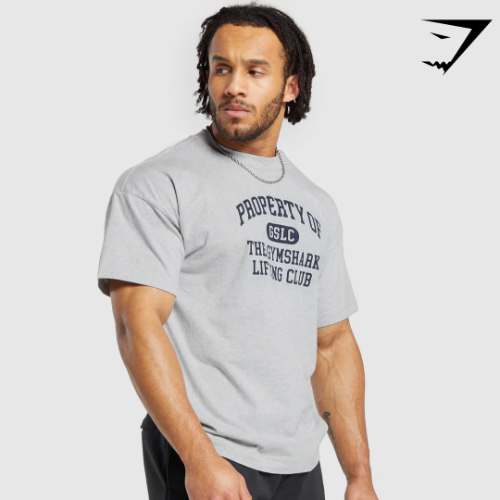 Property Of T-Shirt - Light Grey Core Marl(S)