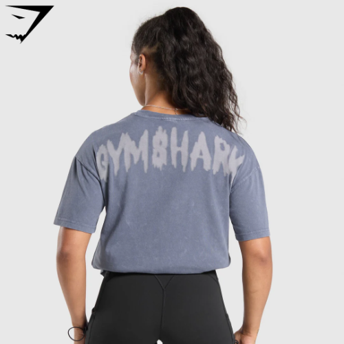 Grunge Oversized T-Shirt - Iron Blue(M)