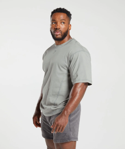 HERITAGE WASHED T-SHIRT smokey grey(M)