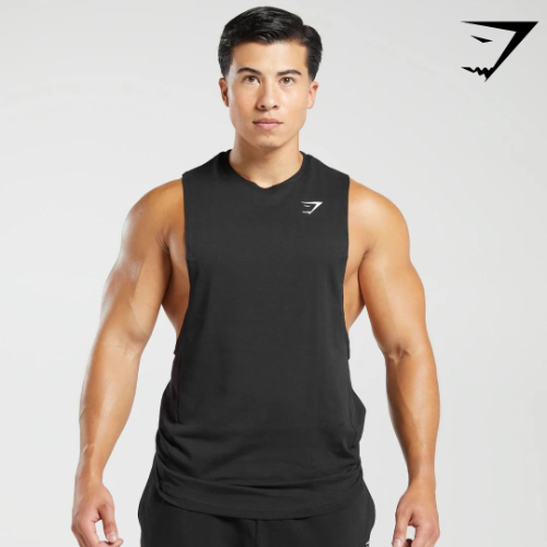 React Drop Arm Tank - Black(S)