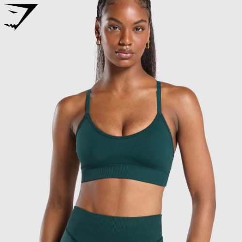 Sweat Seamless Sports Bra - Strong Teal(S)