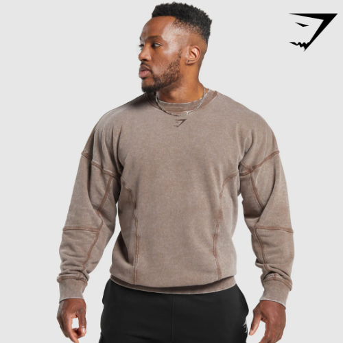 Heritage Washed Crew - Penny Brown(M)