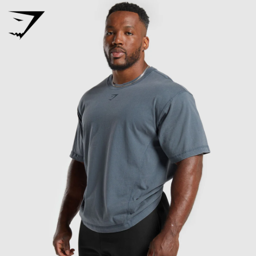 Heritage Washed T-Shirt - Titanium Blue(L)