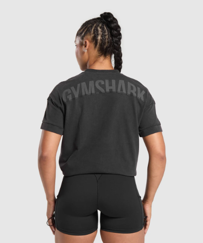 Elevated Gymshark Power T-Shirt - Black(M)