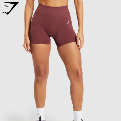 Everyday Seamless Shorts - Burgundy Brown(M)