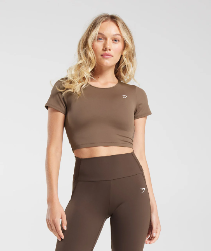 EVERYDAY CAP SLEEVE T-SHIRT brown (S)