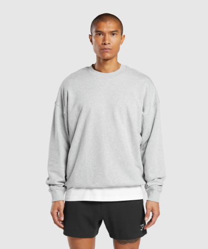 Rest Day Essential Crew - Light Grey Core Marl(S)