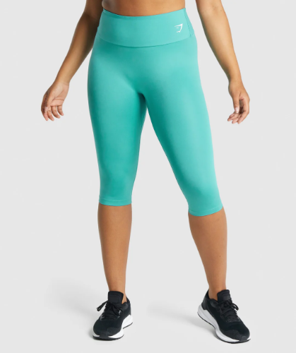 TRAINING CROPPED LEGGINGS teal(XS)