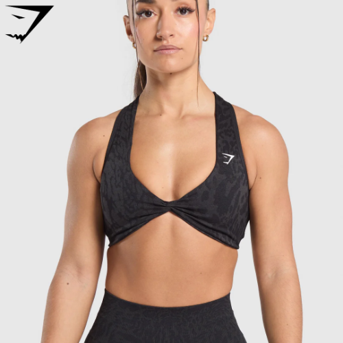 Adapt Safari Seamless Bralette - Black/Asphalt Grey(M)