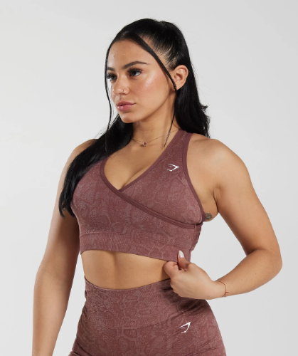 ADAPT ANIMAL SEAMLESS SPORTS BRA Pink(S)