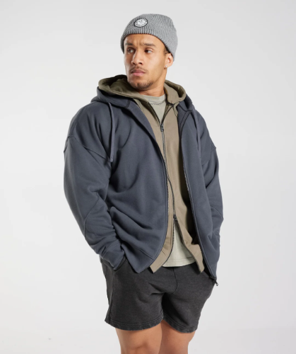 Power Zip Hoodie - Cosmic Grey(M)