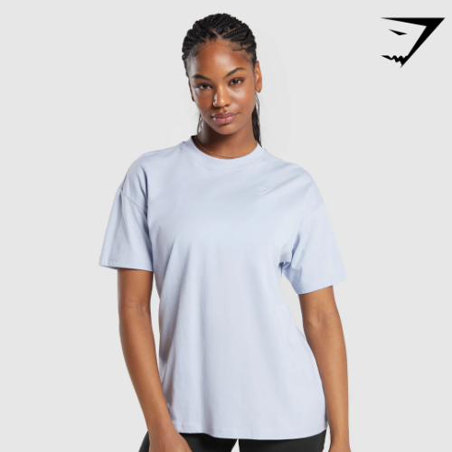 Training Oversized T-Shirt - Silver Lilac(M)