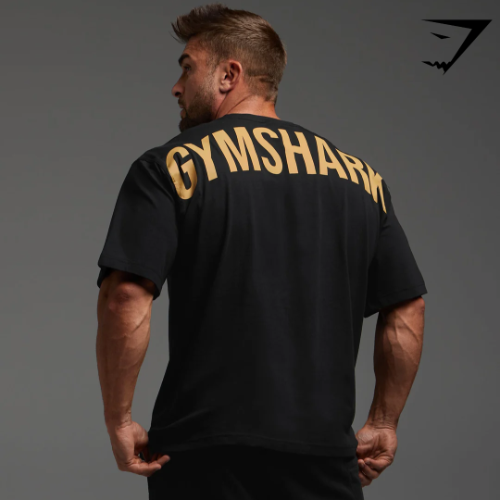 Power T-Shirt - Black/Rustic Yellow(XL)