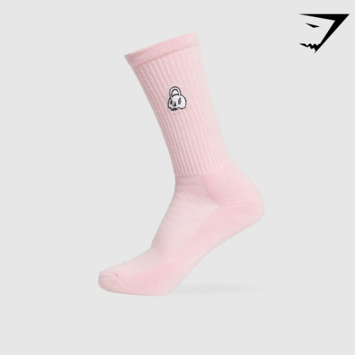 GFX Crew Single Sock - Dolly Pink