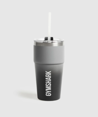 Insulated Straw Cup - Smokey Grey/Black