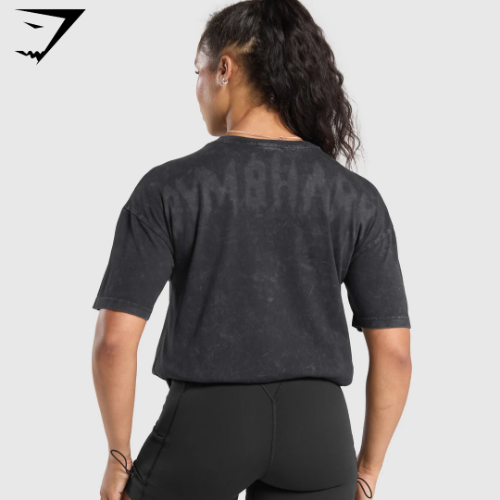 Grunge Oversized T-Shirt - Black(S)