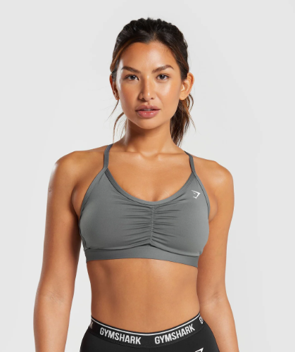RUCHED SPORT BRA grey (M)