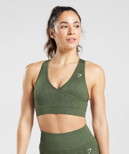 ADAPT ANIMAL SEAMLESS SPORTS BRA green(S)