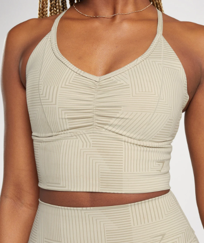 ELEVATE LONGLINE SPORTS BRA sandy brown(S)