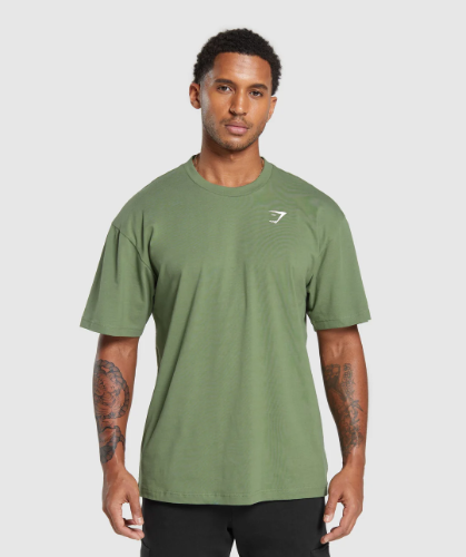 Essential Oversized T-Shirt - Force Green(L)