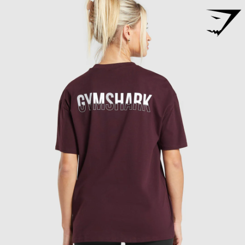 Fraction Oversized T-Shirt - Depth Purple(S)