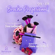 Bellespa Brocha Abanico Para Iluminador