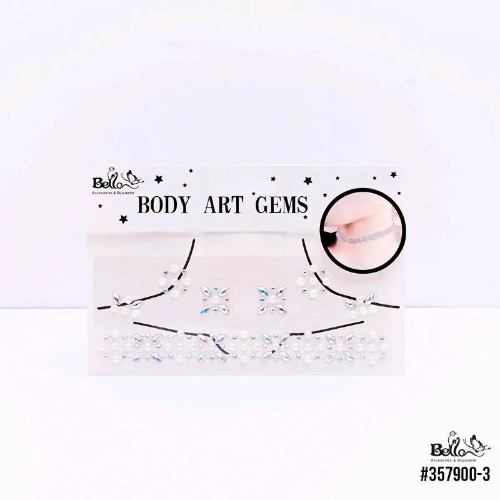Bellespa Stiker Autoadhesivo Para El Cuello Body Art Gems 357900-3