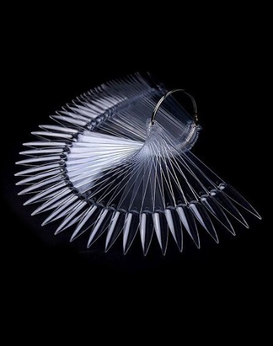 Besi Llavero De Uñas Estileto Transparente x 1 Paquete