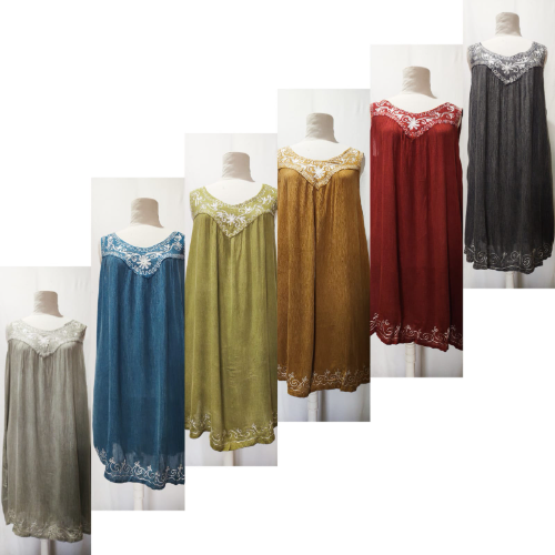 M350 Vestido corto sin manga
