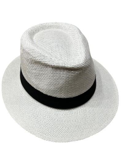 EC001 sombrero blanco y neg