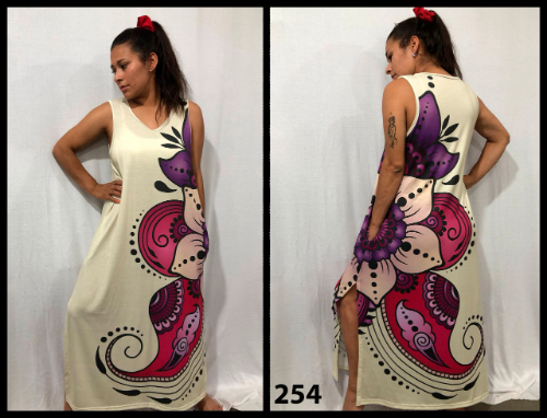 M264 vestido largo s/m modal BB