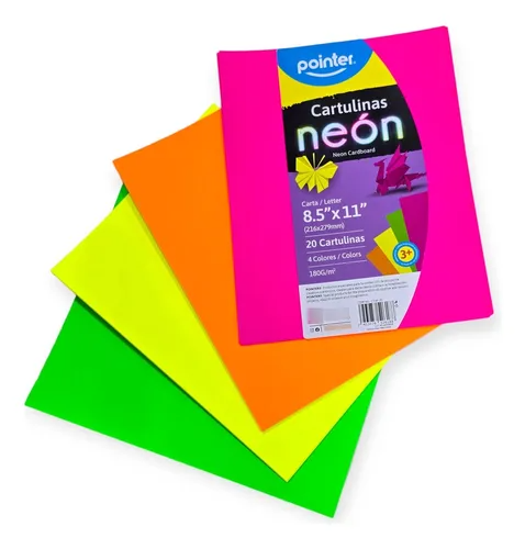 CARTULINA CARTA NEON POINTER