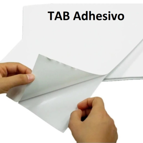 TABLOIDE ADHESIVO CON CORTE