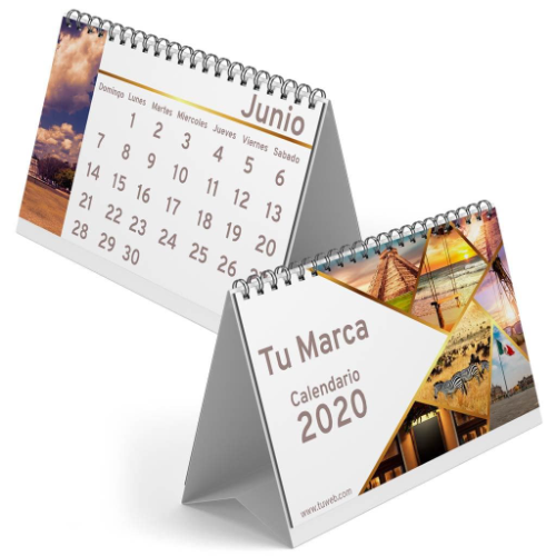 CALENDARIO DE MESA SULFATO TROQUELADO X2