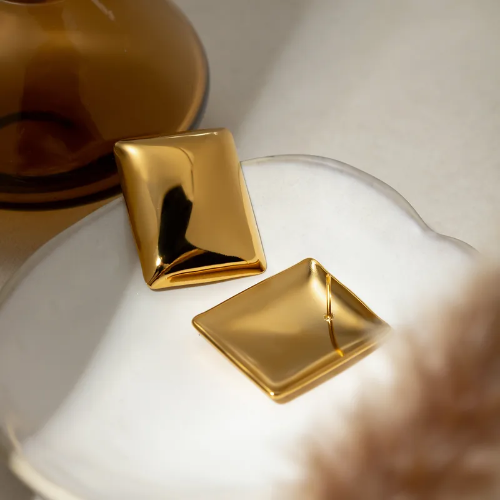 Estilo IG Rectángulo  - Dorado - ART043