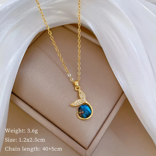 Collar Cola de Sirena - Dorado - COL148