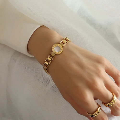 Pulsera Estilo Romano - Dorada - PUL036