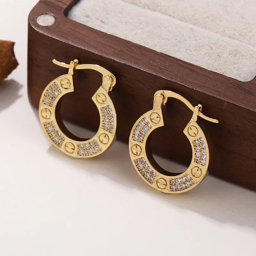 Arete Estilo Cartier - Dorado - ART121