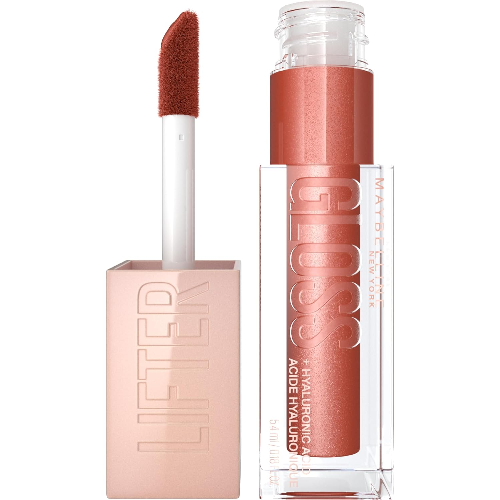 Maybelline Lifter Gloss, Brillo de labios hidratante con ácido hialurónico - 008 STONE