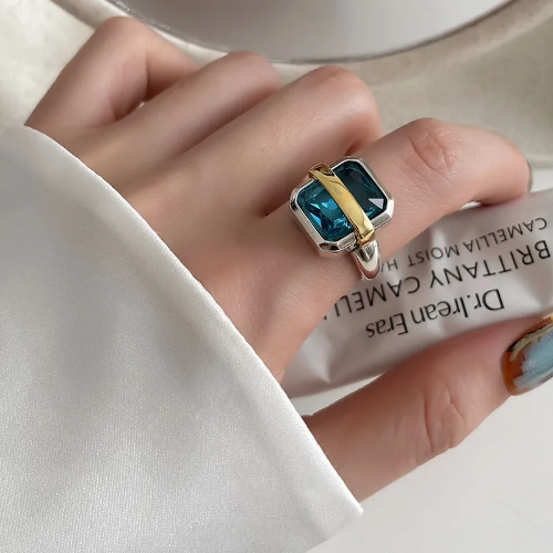 Anillo Ajustable Estilo Vintage - Multicolor - ANI116