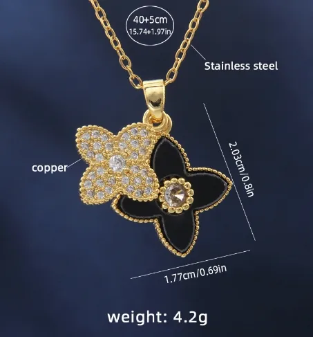 Collar estilo Van Cleef - Dorado - COL155