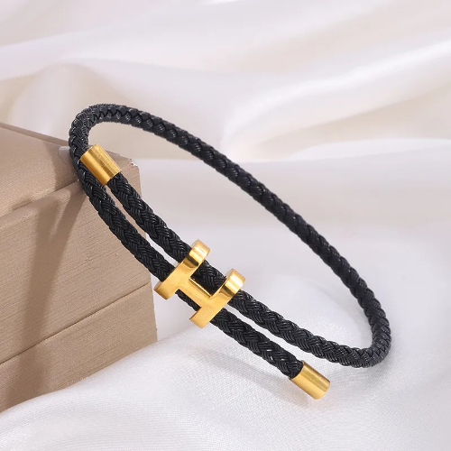 Pulsera Estilo Hermes Negra -  PUL072