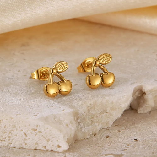 Arete Estilo Cherry - Dorado - ART130