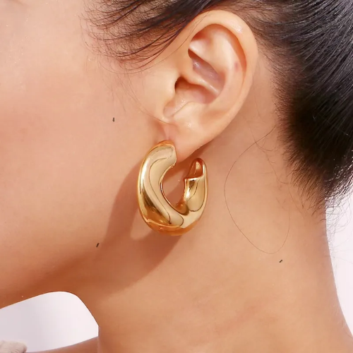 Estilo IG Estilo Simple Forma De C - Dorado - ART063