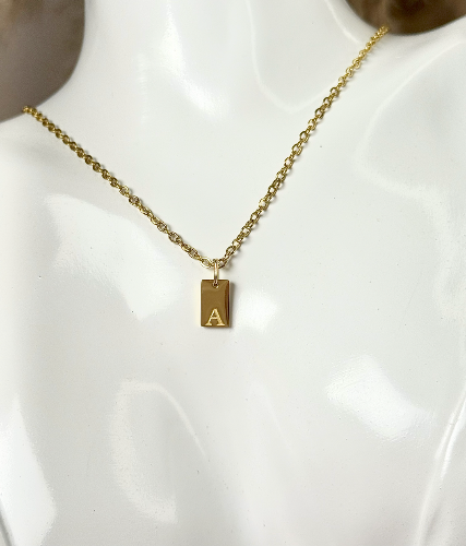 Collar con Paquita con Letra - G - Dorado - COL106