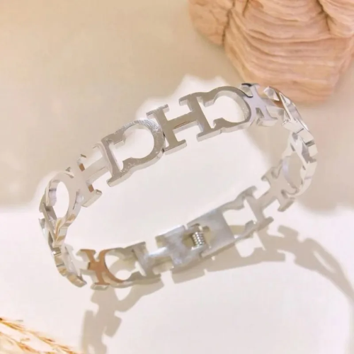Brazalete Estilo Carolina Herrera - Plateado - BRA077