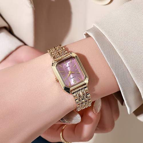 XILILI Reloj Dorado Rosa